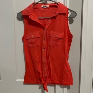Tank Top with Button Down